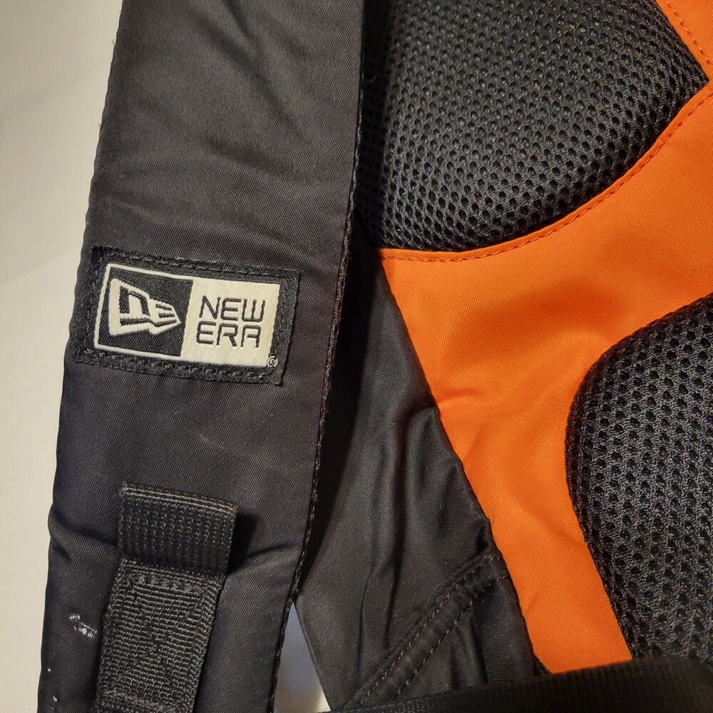NEW ERA Commuter Small Rucksack Travel Black / Orange Backpack RARE - Picture 5 of 16